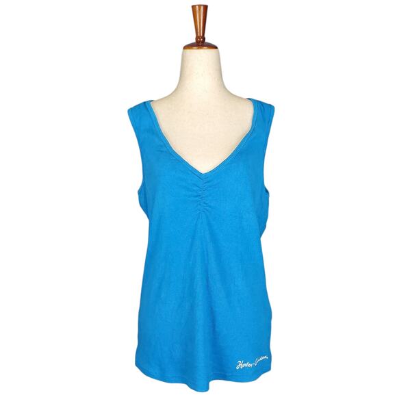 Y2k Harley Davidson Rhinestone Graphic Baby Tank - Women's Size 1X - Picture 3 of 7